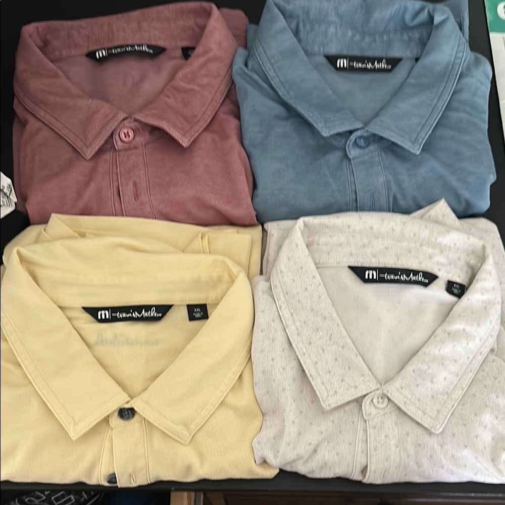 4 Travis Mathew’s Polos XXL